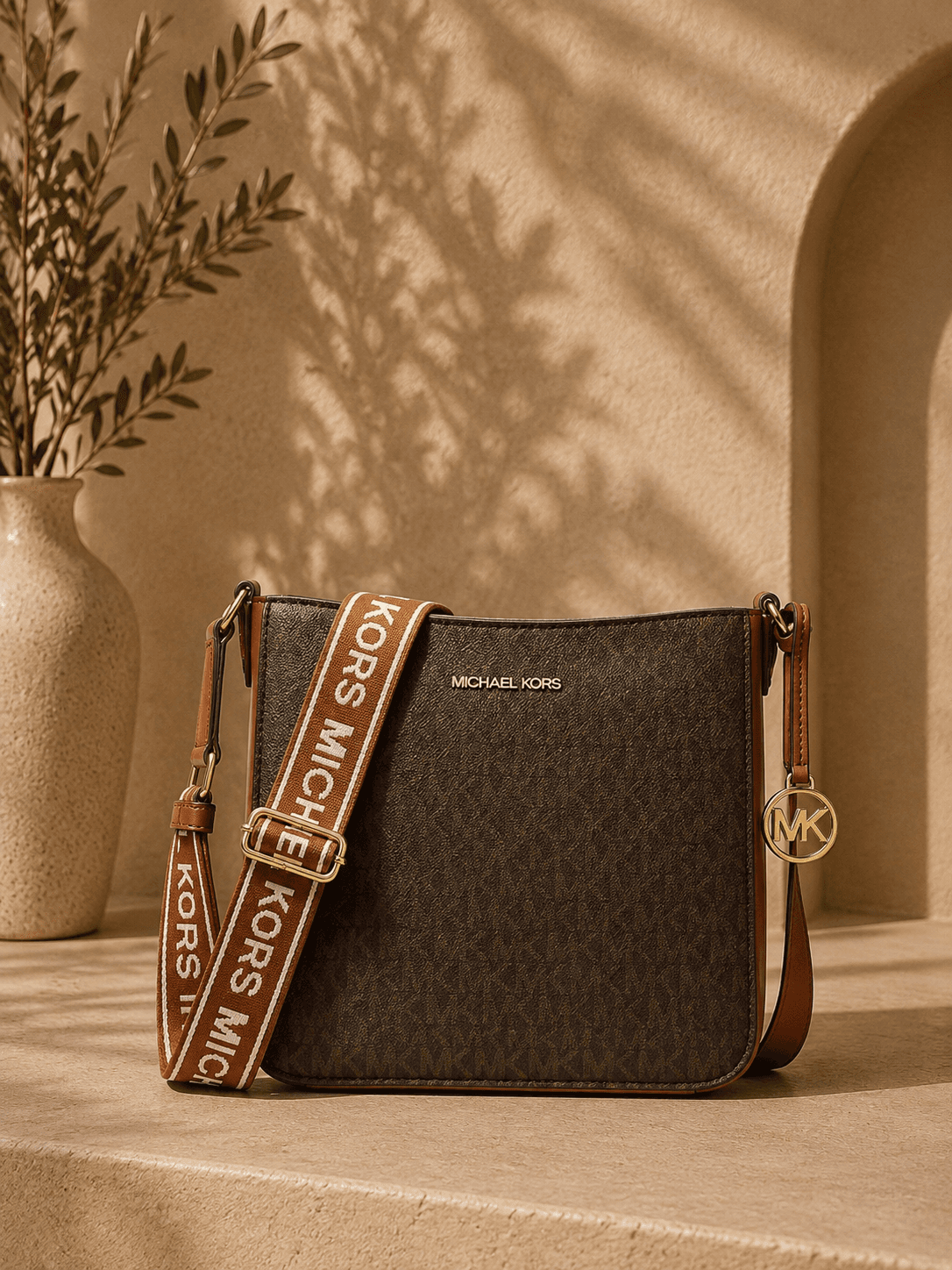 Jet Set Travel Small Signature Logo Messenger Bag